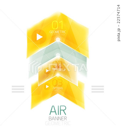Vector glass arrows Vector glass arrows 22574714