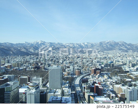 JRタワー展望室T38から眺める札幌の街並み 22575549