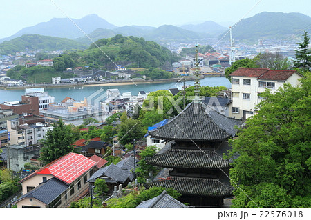 日本遺産　尾道　尾道水道　横構図 22576018