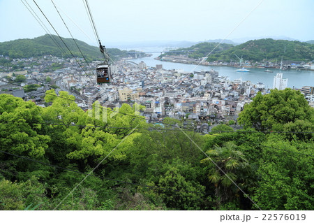 日本遺産　尾道　ロープウェー　横構図 22576019