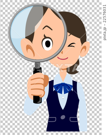穿有放大鏡的女性僱員制服手錶 穿有放大鏡的女性僱員制服手錶 22576031