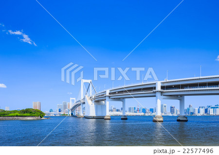 台場公園からのレインボーブリッジ 台場公園からのレインボーブリッジ 22577496