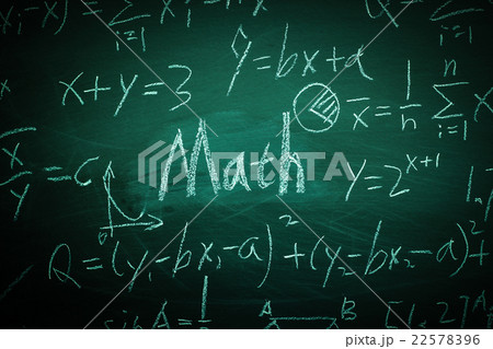 Math Text with some formulas on chalkboard Math Text with some formulas on chalkboard 22578396