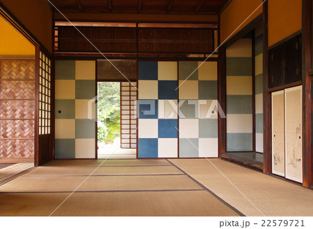 桂離宮 松琴亭 市松襖 22579721