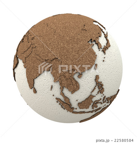 Southeast Asia on light Earth 22580584