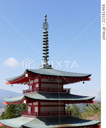 新倉山浅間公園　富士山 22581468