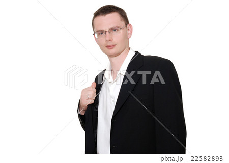 Portrait of the businessman on a light background 22582893
