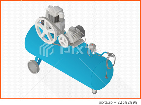 compressor flat vector 3d illustration 22582898