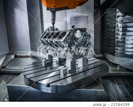 Metalworking CNC milling machine. Metalworking CNC milling machine. 22584299