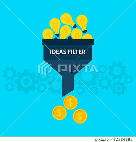 Ideas Filter Flat Concept 22584895