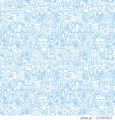 Line Law Attorney Justice White Seamless Pattern 22584925