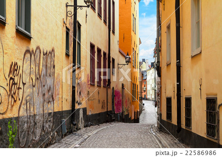 old town street in Stockholm, Sweden old town street in Stockholm, Sweden 22586986