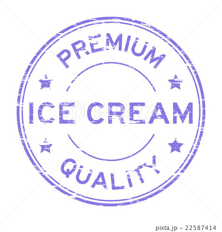 Grunge icecream premium quality stamp 22587414