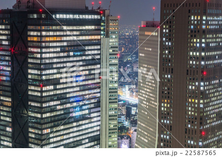 【東京】新宿副都心の夜景 【東京】新宿副都心の夜景 22587565