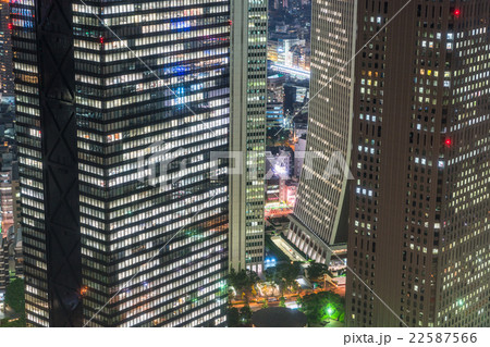 【東京】新宿副都心の夜景 【東京】新宿副都心の夜景 22587566