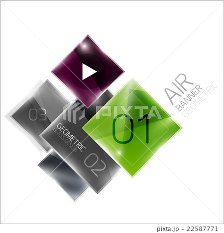 Air glossy square composition 22587771