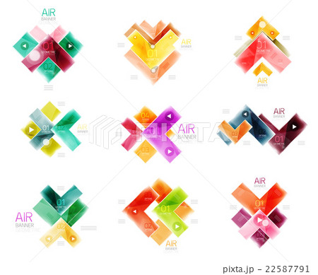 Arrow geometric banner 22587791