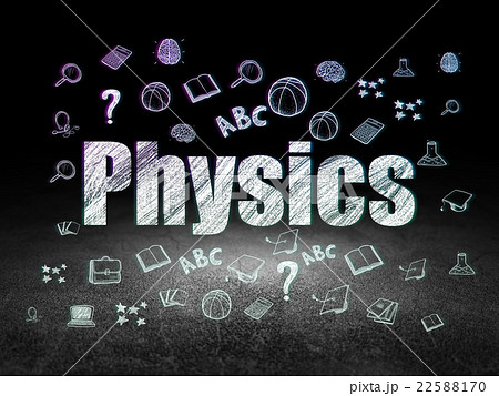 Studying concept: Physics in grunge dark room Studying concept: Physics in grunge dark room 22588170