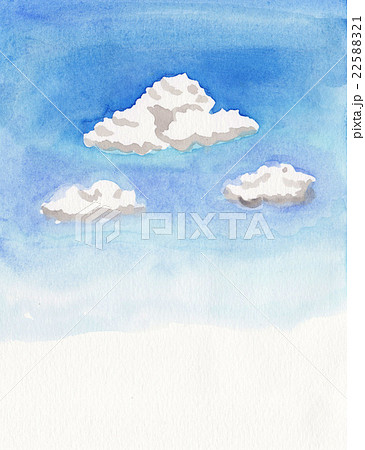 夏雲 イラスト 雲 空のイラスト素材 22588321 Pixta