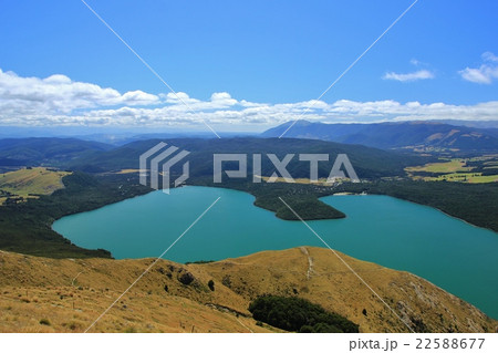 Turquoise Lake Rotoiti, view from Mt Robert 22588677