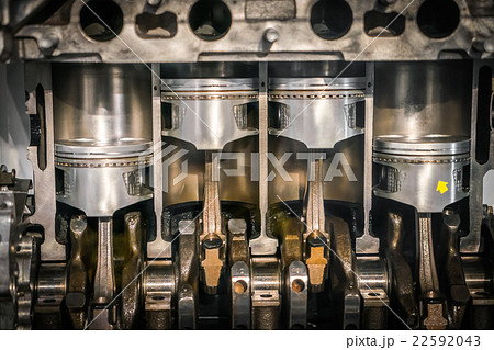 Engine piston cross section Engine piston cross section 22592043