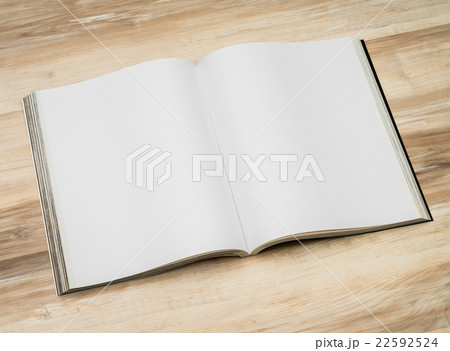 Blank catalog, magazines,book mock up on wood background 22592524