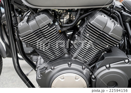 Close up of vintage Motorcycle Close up of vintage Motorcycle 22594156