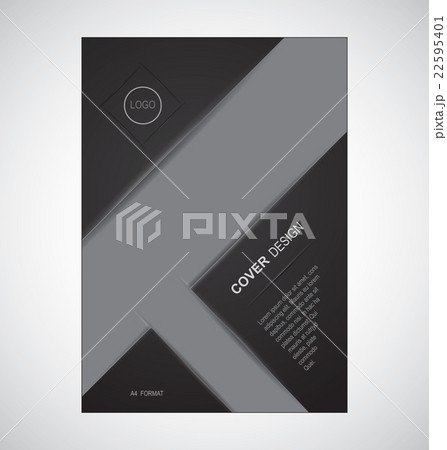 Geometric cover design in black colour Geometric cover design in black colour 22595401