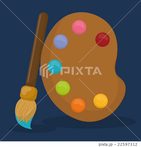 Paint palette art icons 22597312