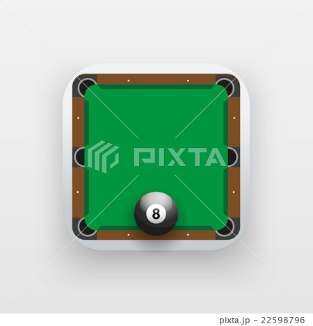 Square icon of billiard sport Square icon of billiard sport 22598796