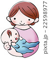 赤ちゃんを抱く女性 22598977