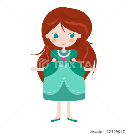 Illustration of beautiful princess on white Illustration of beautiful princess on white 22599047