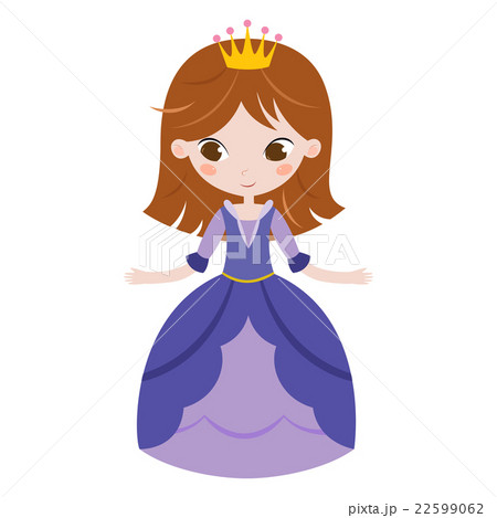Illustration of beautiful princess on white Illustration of beautiful princess on white 22599062