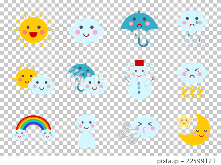 天気 イラスト アイコン  天気 イラスト アイコン  22599121