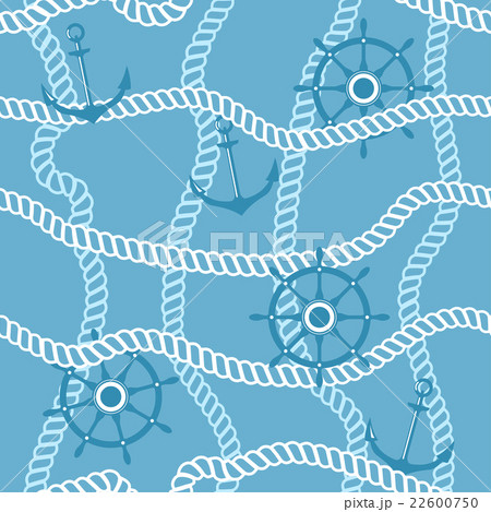 Seamless pattern marine rope 22600750
