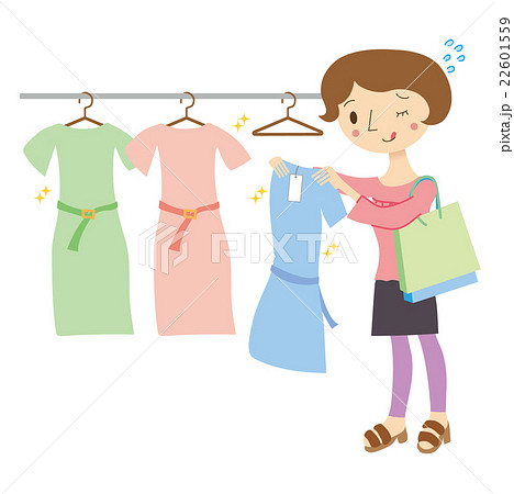 衝動買いがやめられない女性 22601559