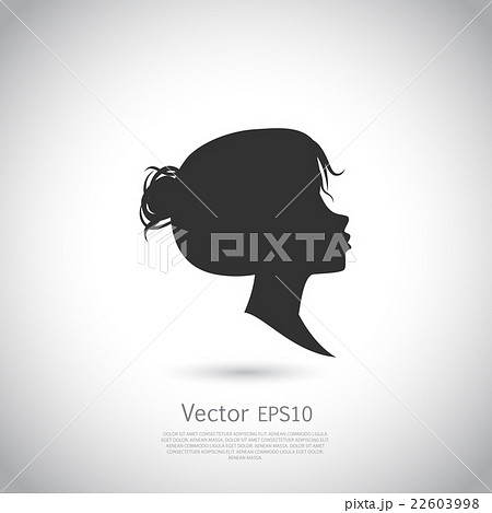 Vector template abstract logo for woman salons and 22603998
