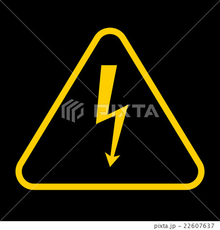 Vector danger sign with frame 22607637