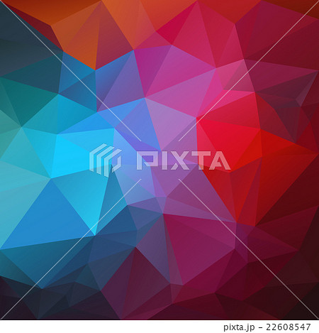 vector polygon background vibrant red blue colors 22608547