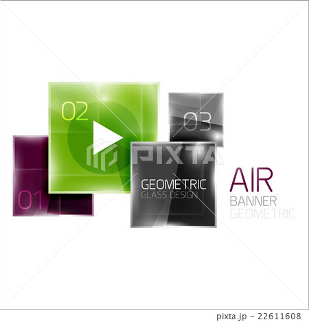 Glass square banner 22611608