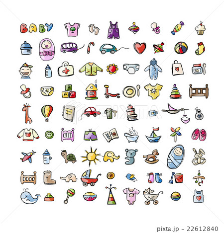 Set of baby icons for your design 22612840