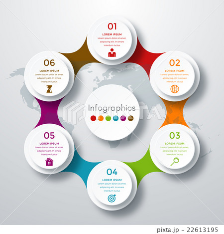 Infographic design with colored Infographic design with colored 22613195