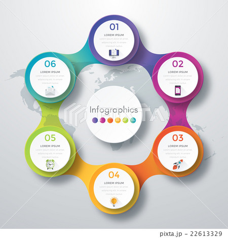Infographic design with colored Infographic design with colored 22613329