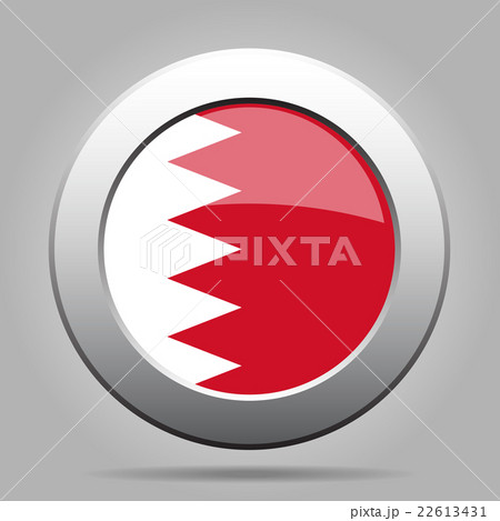 metal button with flag of Bahrain