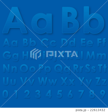 Alphabet letters on a blue background Alphabet letters on a blue background 22613432