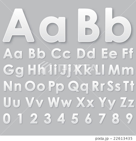 Alphabet letters on a gray background 22613435