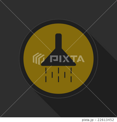 dark gray and yellow icon - shower 22613452