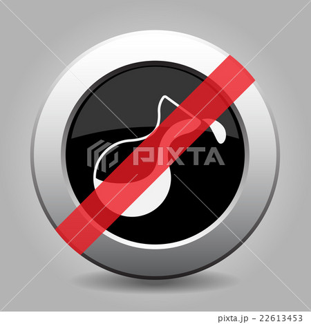 gray chrome button - no flask with a drop 22613453