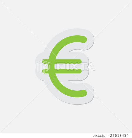 simple green icon - euro currency symbol simple green icon - euro currency symbol 22613454