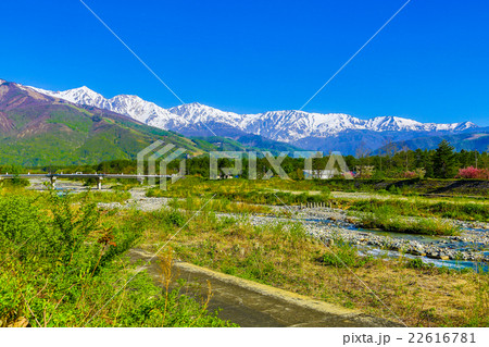 快晴の白馬三山と平川2 22616781